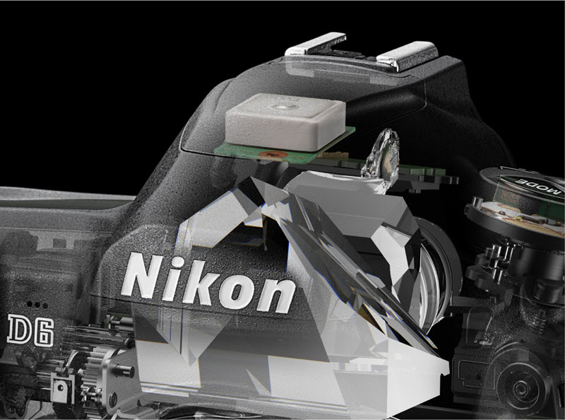 Nikon D6 : GPS intégré